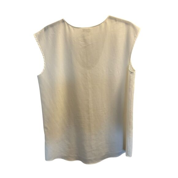 JCrew white short sleeve blouse size 6 - Picture 2 of 3